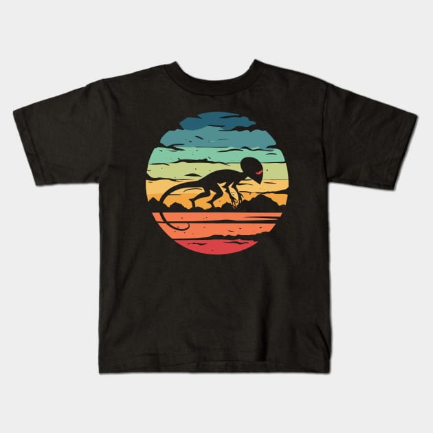 Alien Sunset Kids T-Shirt by NerdsbyLeo